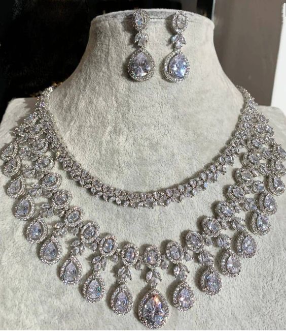 diamond necklace set